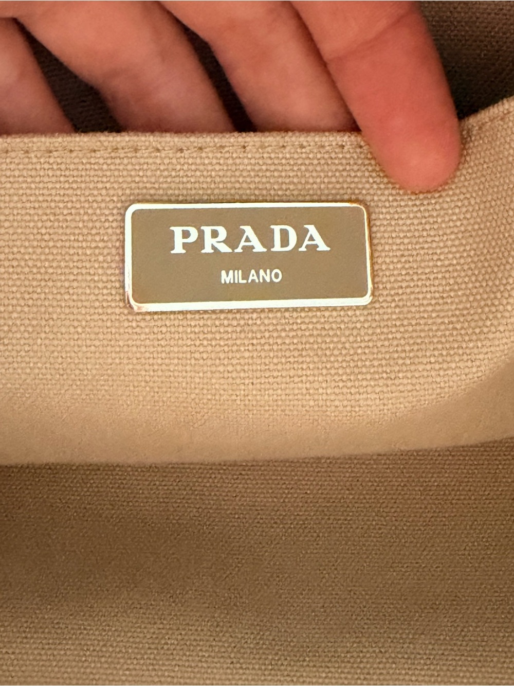 Prada Canapa Raffia Tote Bag with Bag Charm - Picture 9 of 16